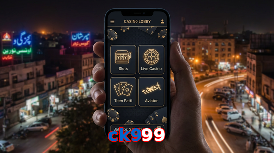 Main screen of Ck999 app page for PK players